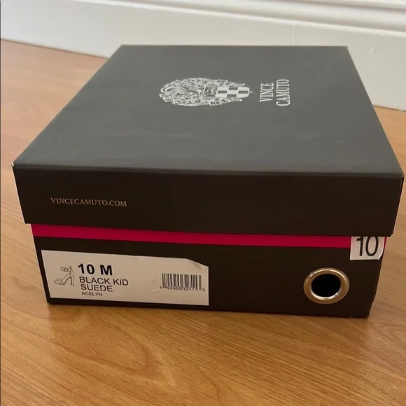 Vince Camuto Black Stiletto Heels with Ankle Strap - Picture 6 of 6